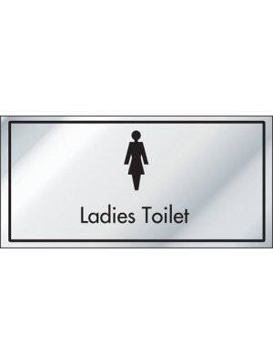 Ladies Toilet Information Door Sign - ID004