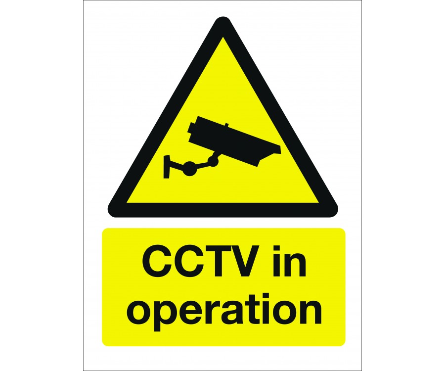 CCTV in Operation Sign - Multiple Sizes - CCTV & Security ...