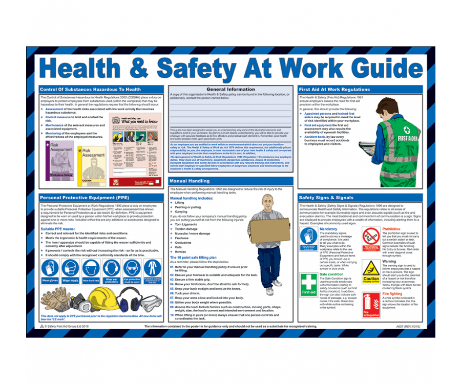 occupational health and safety poster